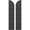 Ekena Millwork Americraft 3-Board (3 Batten) Wood Joined Board-n-Batten Shutters w/ Arch Top, ARW401BQ311X77SMH, PR ARW401BQ311X77SMH - alternate 1
